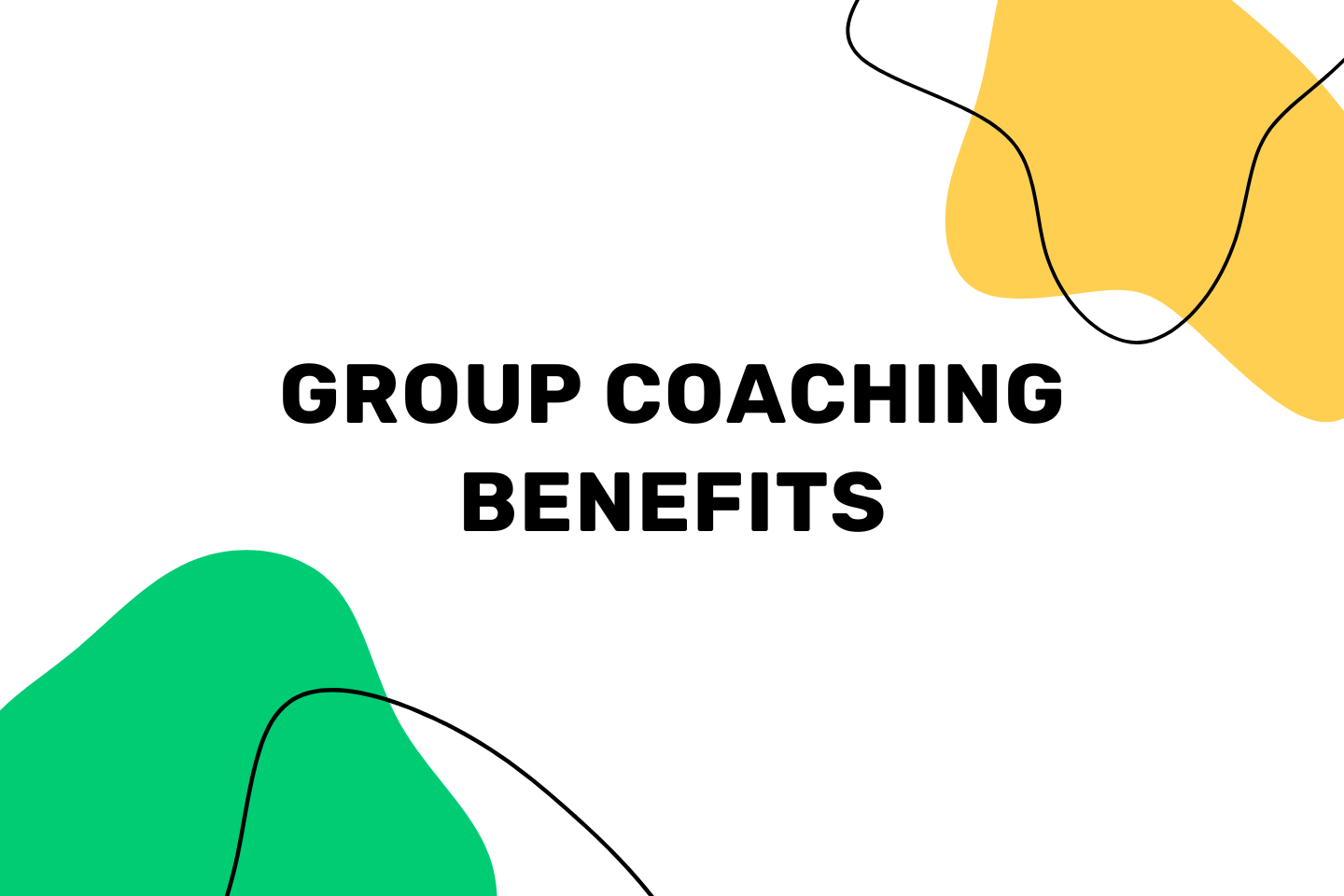 Group Coaching benefits