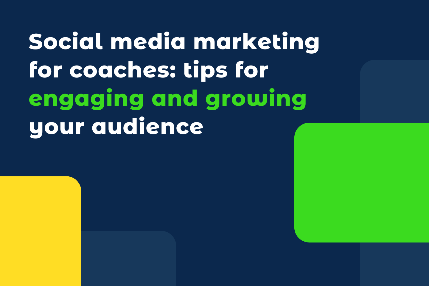 social media for coaches