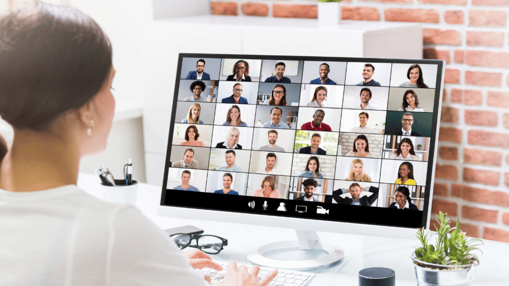 Coaching call online via a video calling platform